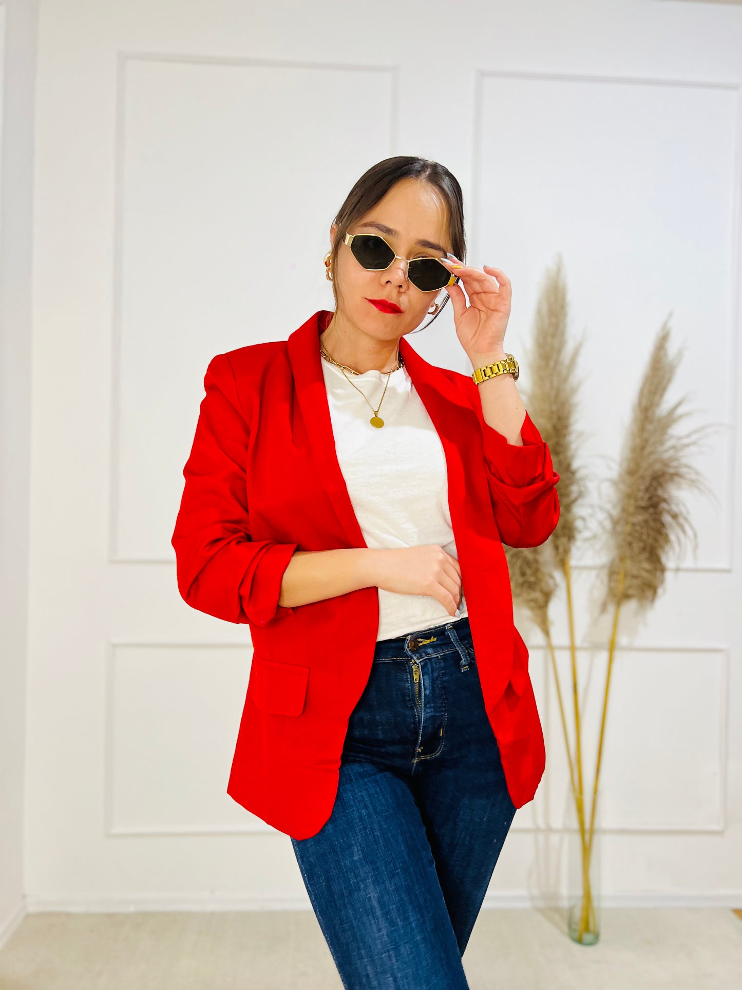 Blazer Eva rojo