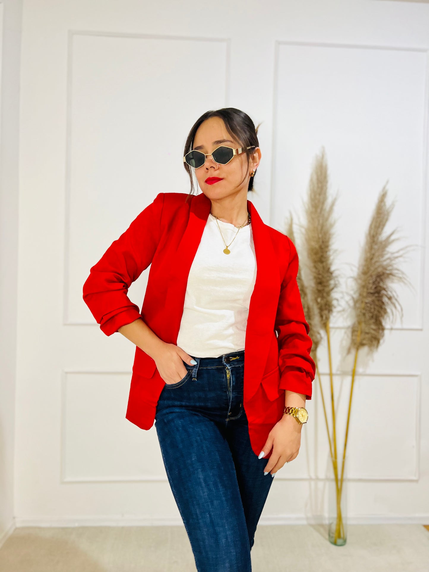 Blazer Eva rojo