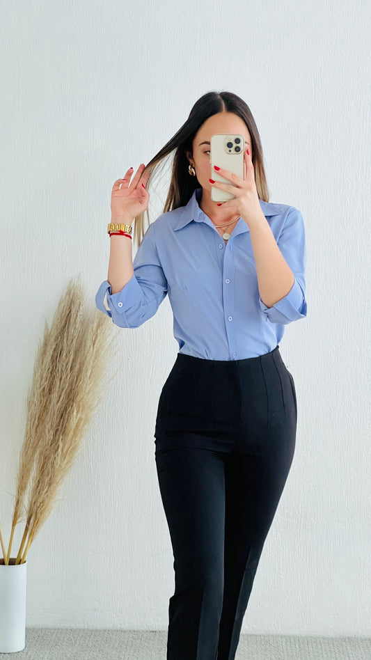 Pantalon pinzas negro