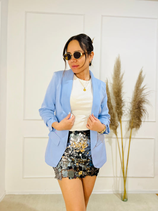 Blazer Eva azul cielo